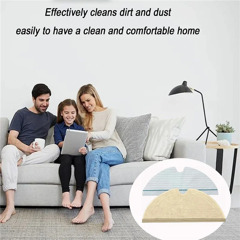 

AB47-20PCS Mop Pad For Roborock Q5 Pro/Q8 Max/Q8 Max+/Q7/Q7+/Q7 Max/Q7 MAX+/S5/S50/S51/S55/S5 MAX Robot Vacuum Cleaner
