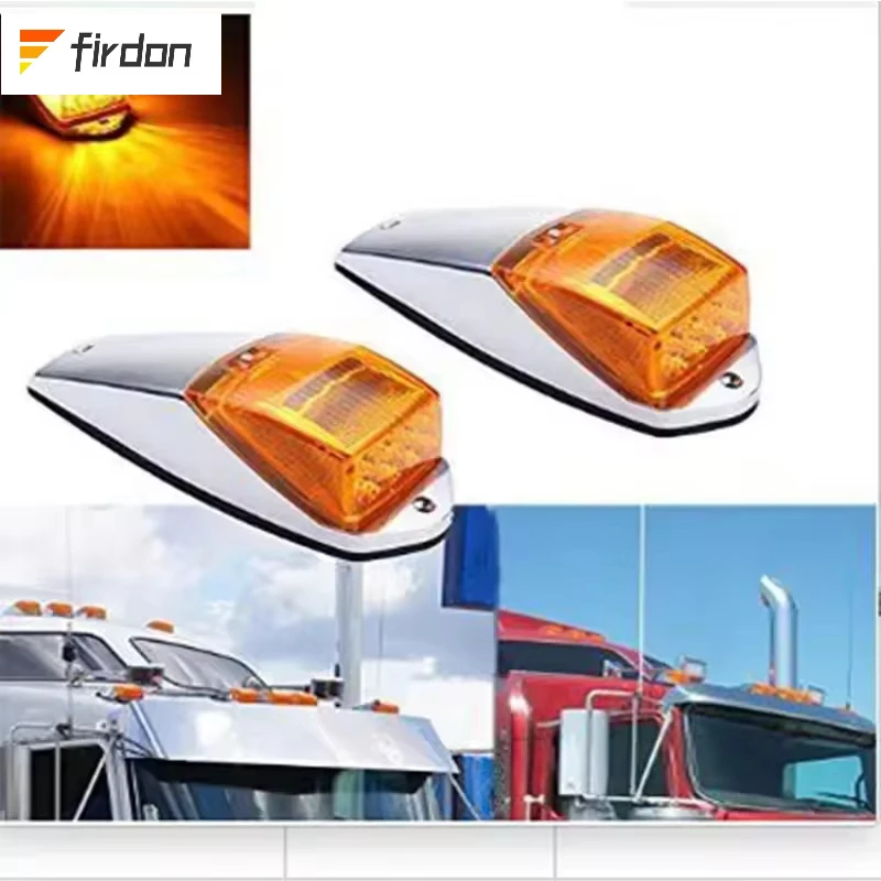 17LED Cab Marker Clearance Roof Running Top Light Amber Truck Roof Led Light for Heavy Duty Truck