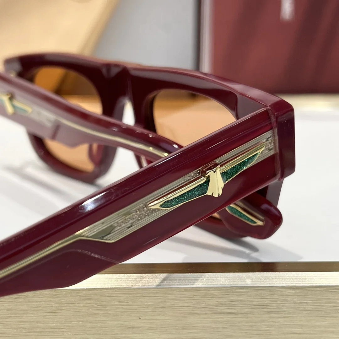 نظارات شمسية مربعة كلاسيكية من JACQUES THUNDERCLOUD مصنوعة يدويًا بإطار سميك من الأسيتات UV400 نظارات يابانية فاخرة للجنسين
