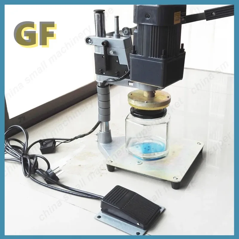 

Semiautomatic Electric bottle capping Cap rotating machine bottle cap Twisting twister press sealing machine