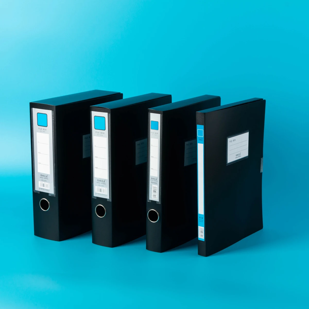 10 thickened A4 File box Office supplies 2/3.5/5.5/7.5CM plastic file box File bag File book folder file box