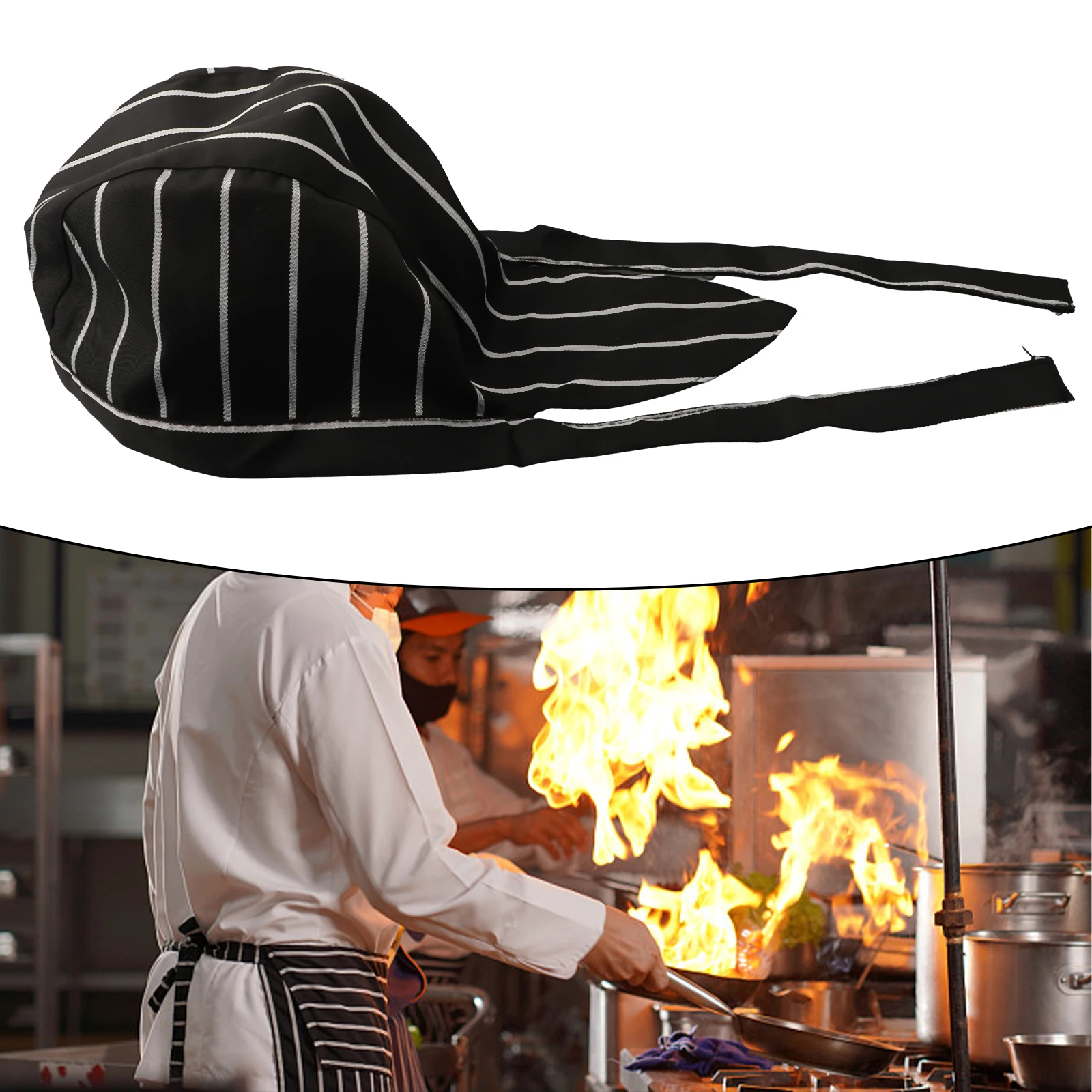 1 Pc unisexe Chef Pirate Chef chapeau crâne chapeau Restaurant salle à manger Chef chapeau cuisine cuisson réglable boulangerie travail porter casquette