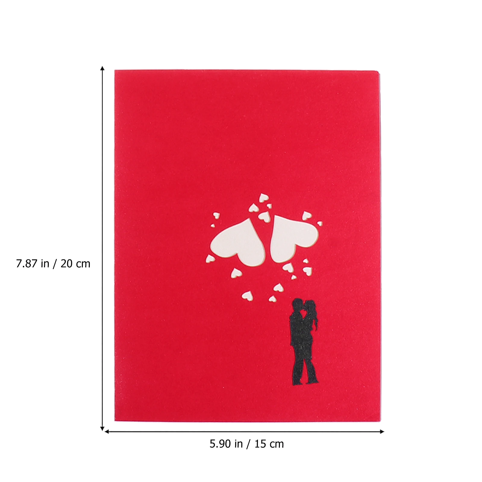 

3D Love Greeting Card Romantic Pop-Up Design For Valentine'S Day Anniversary Birthday Paper Message Card Printing