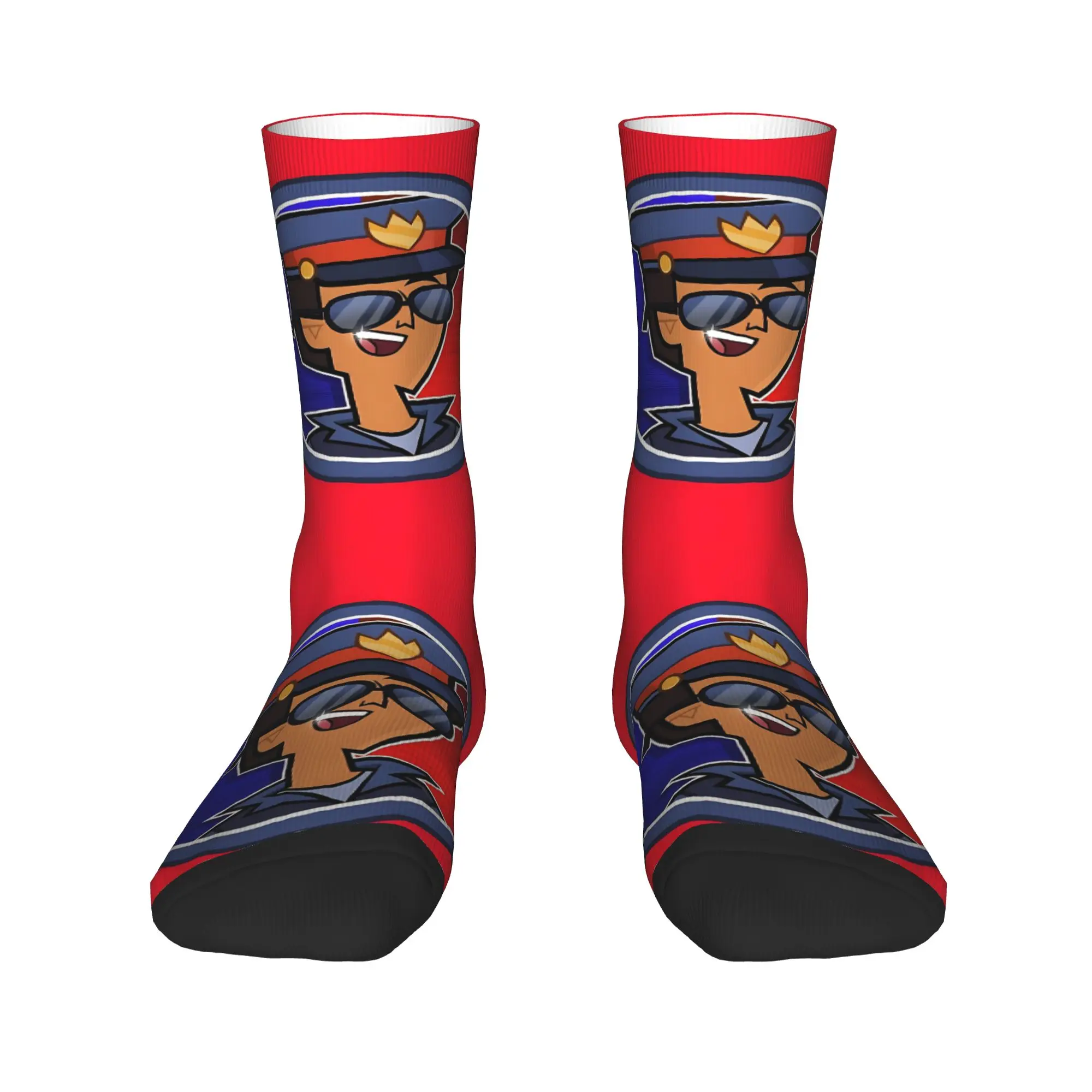 Winter Warm Crazy Design Men's Women's Totals Dramas Reboot Icon - Officer Chase Socks  Breathable Middle Tube Socks
