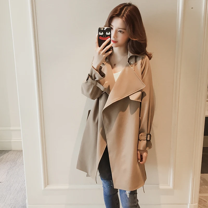 Black Coat Jacket Women's Autumn Winter Versatile 2026 New Medium Length Small Size Elegant British Style Coat Spring Autumn