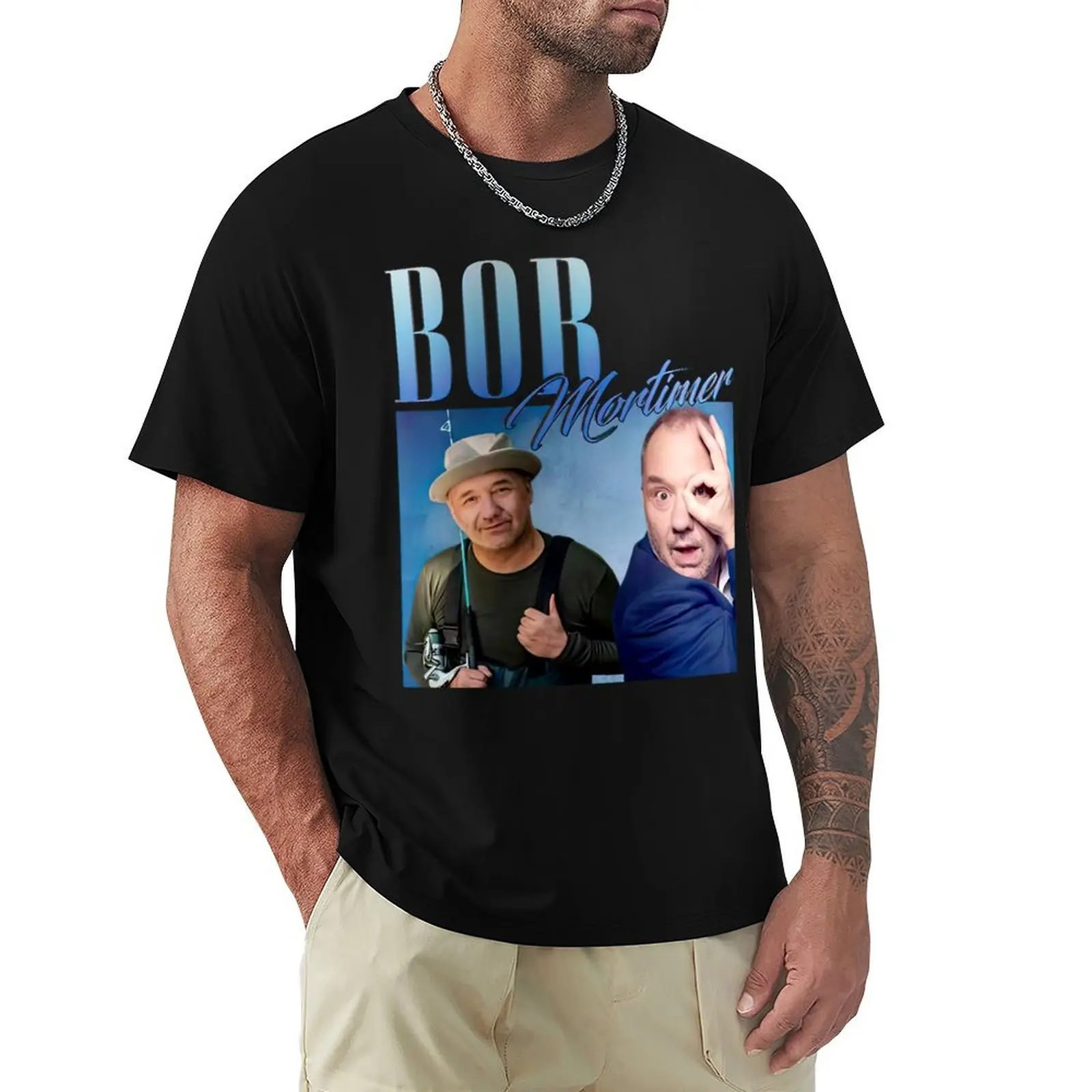 Bob Mortimer Appreciation Homage Throwback Essential T-Shirt man t shirts for men casual T-Shirt