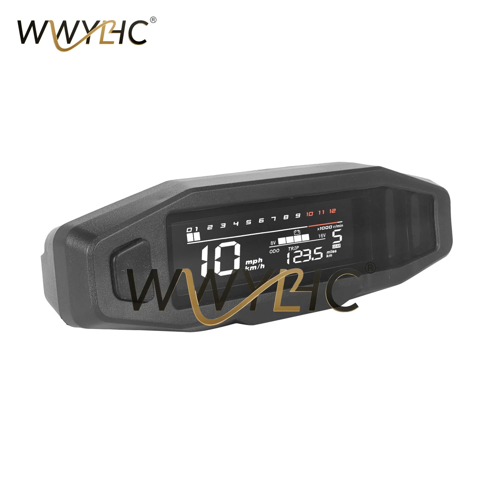 Motorcycle Instrument Modification General Liquid Crystal Electronic Multi-function Speedometer Rotational Speed  Meter Assembly
