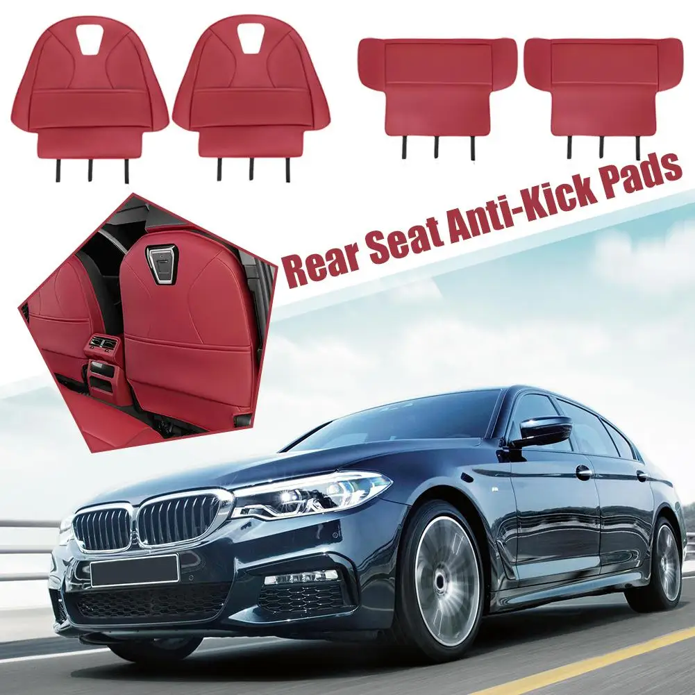 Car Seat Back Anti Kick Pad For BMW 5 Series i5 G60 2024Leather Full/Half Wrapped Seat Protector Auto Interior Accessories Y8N4