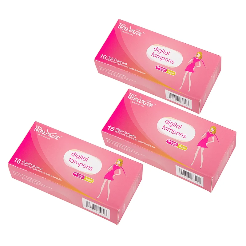 16PC Swab Tampons Organic Cotton Vaginal Tampons Feminine Hygiene Sanitary Towel