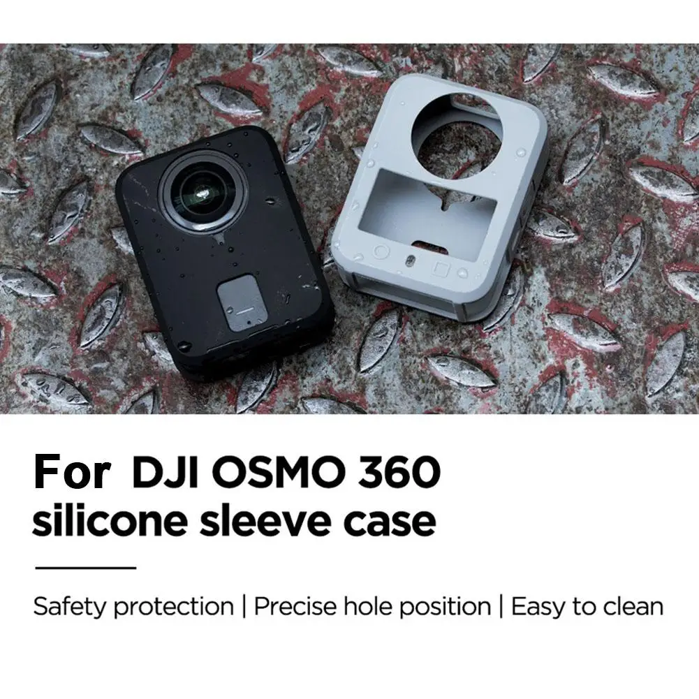  for dji Osmo360 Camera Silicone Protective Portable Drop-resistant Anti-scratch Protective Cover Camera Accessory For D9k6