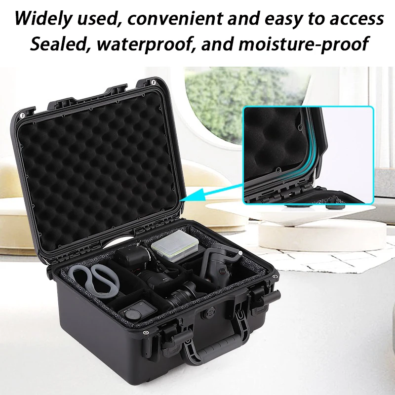 DSLR Camera Moisture-proof Box Tool Storage Organizer Professional Suitcase Photography Equipment Protection Toolcase Shockproof