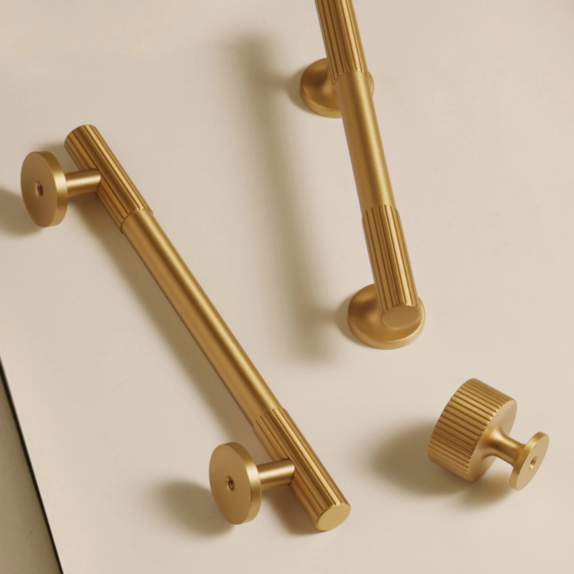 Brass Linear Furniture Handles Antique Brass Matt Nickel Silver Cupboard Wardrobe Dresser Shoe Box Drawer Cabinet Pulls