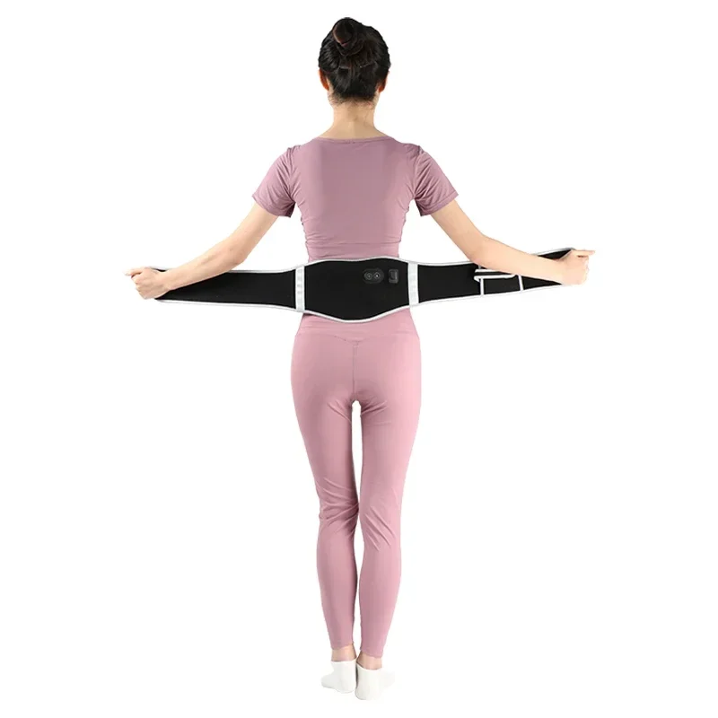 Electric Heating Waist belt anti pad Back USB Support Brace Pain Relief Protecter Hot Compress Therapy Lumbar