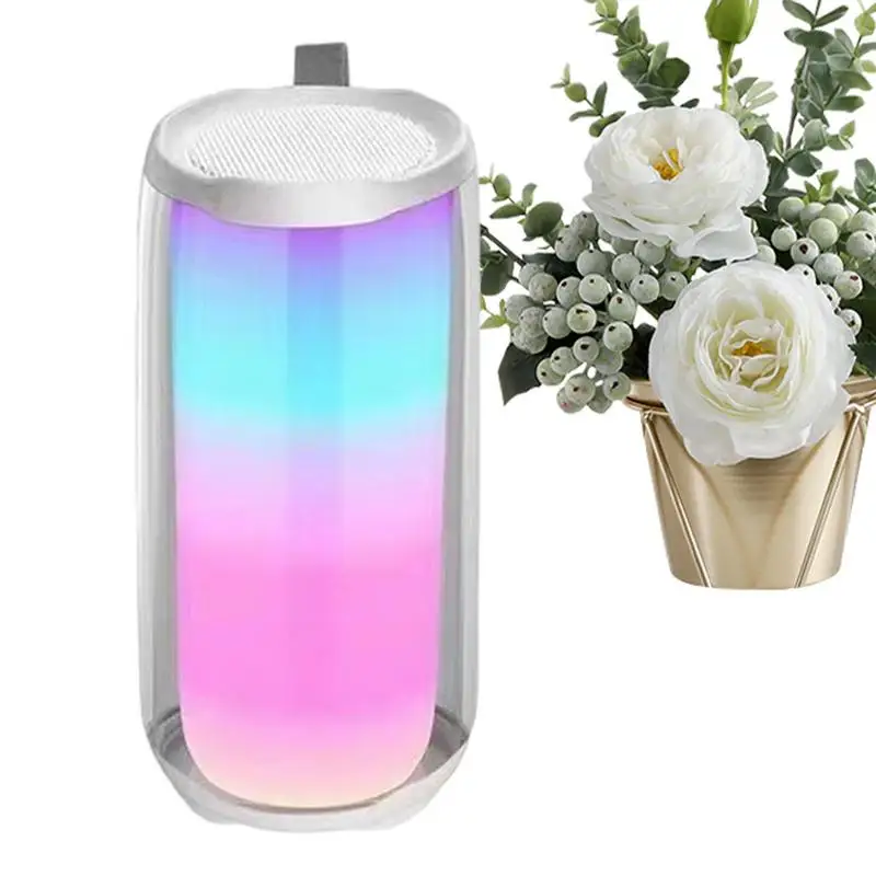 Wireless Loudspeaker Indoor Wireless Loudspeaker With LED Light Handheld Loudspeaker For Backyard Dormitory Garden Yard Park