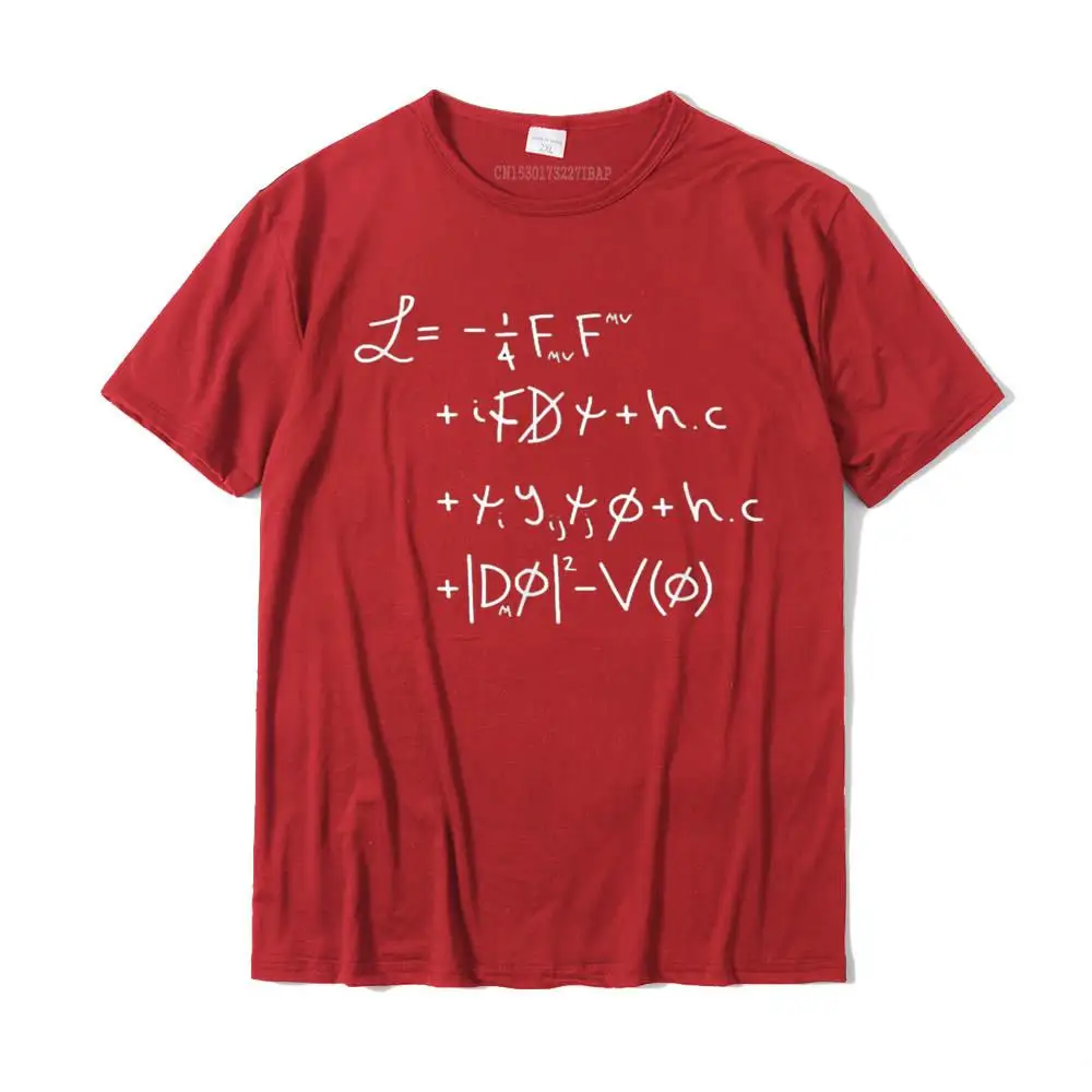 Standard Model Lagrangian Higgs Boson Physics Teacher T-Shirt Brand Mens T Shirt Cotton Tees Design