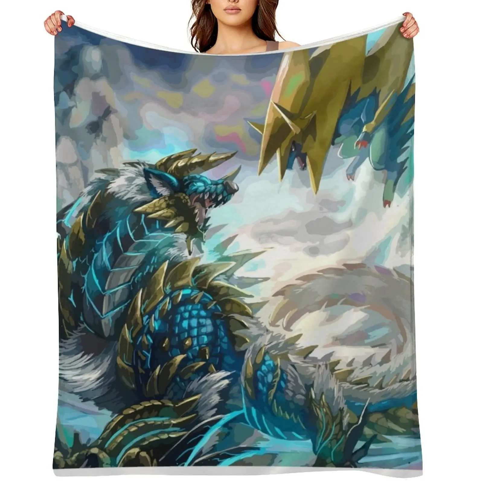 

Monster Hunter Throw Blanket Hairys For Baby Tourist Luxury Brand Blankets