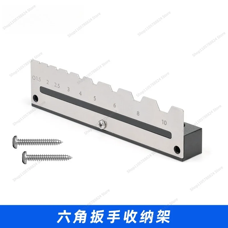For Hex Socket Wrench Rack, Wall Hanging Rack, Metal Square Hole Storage Rack, Carpentry Tool Hanging