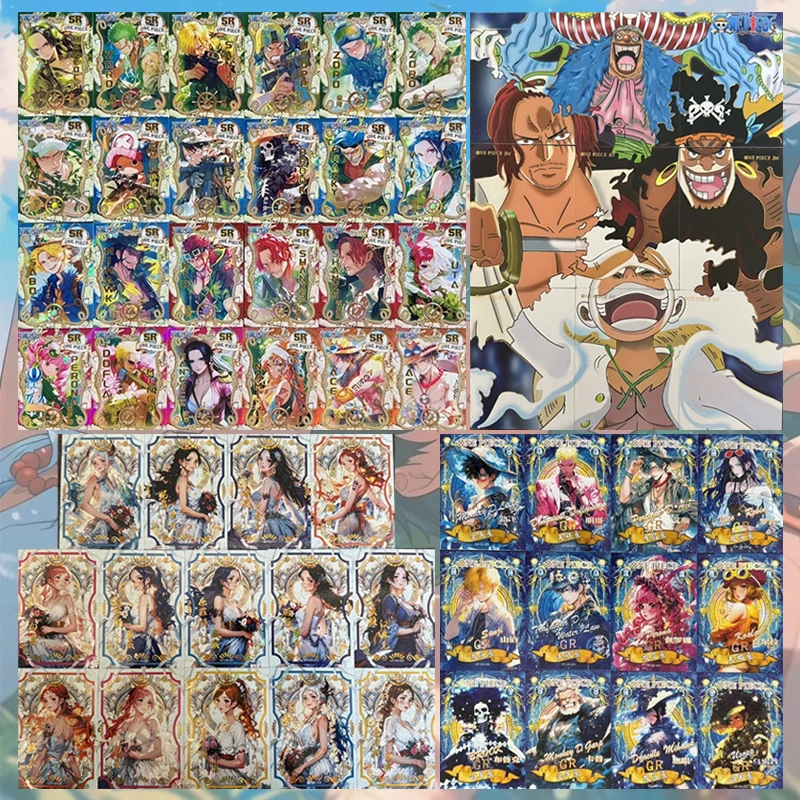 Anime One Piece SR VR HR MR Cards Boa Hancock Nico Robin Yamato Nami Collection Cards Christmas Birthday Gifts Children's Toys
