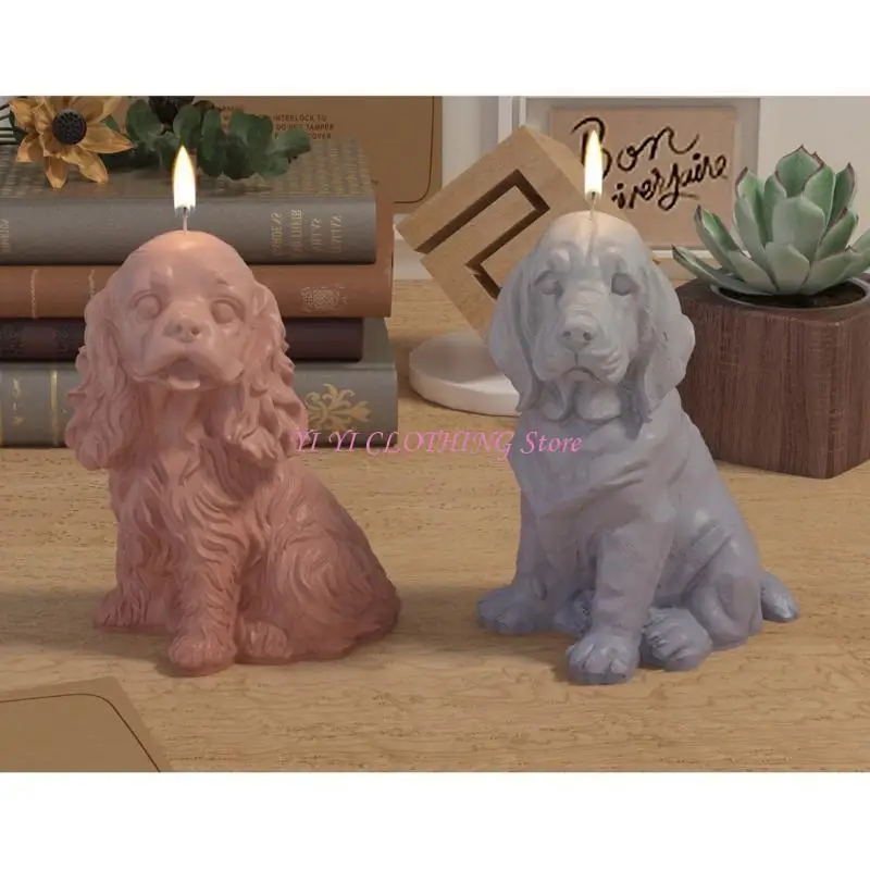 N5KF قالب الراتنج الوظيفي لتزيين الكلاب يدويًا لديكورات المنزل والمشروعات