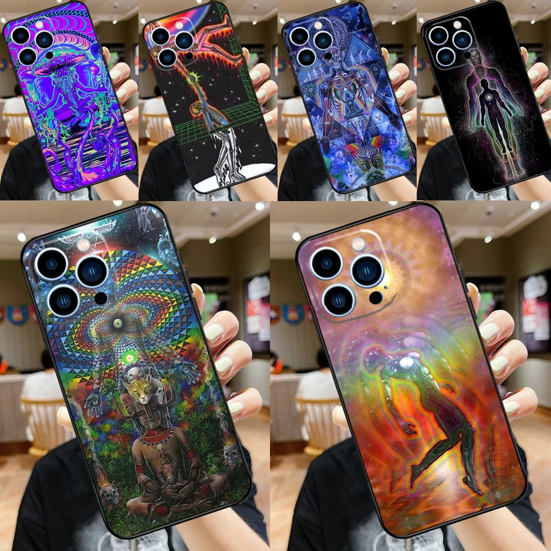 Spiritual Trippy Psychedelic Phone Case For Samsung Galaxy S25 Ultra S20 S21 S22 S23 Plus S9 S10 S25 FE S24 Ultra Cover