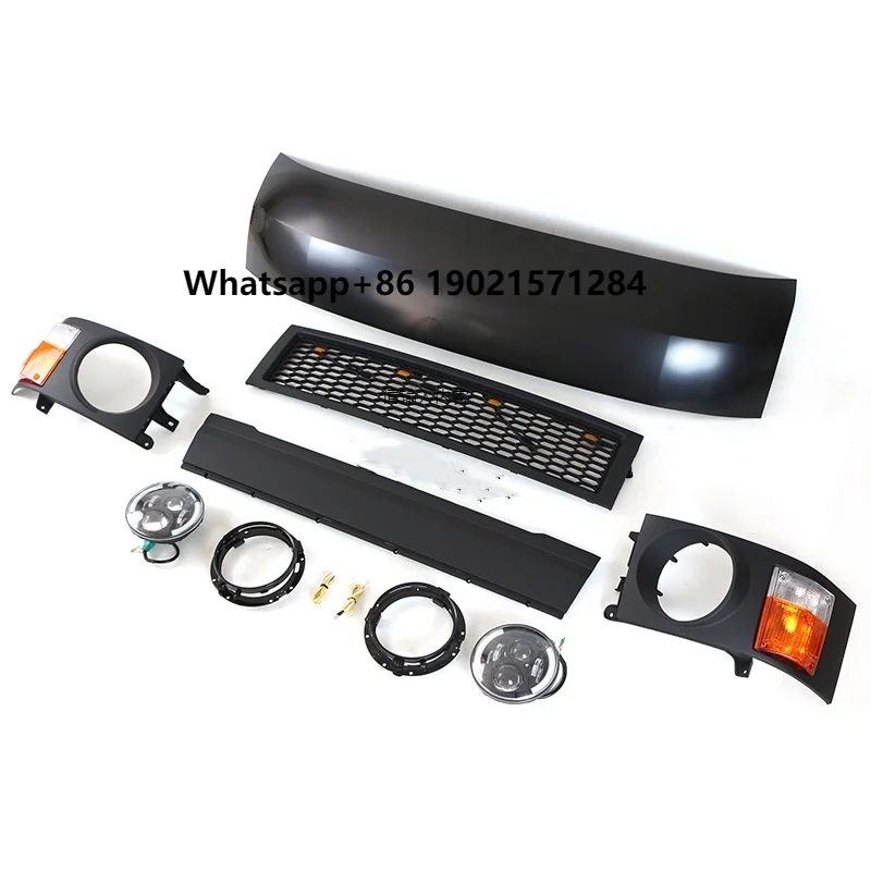 

2014-2018 Auto Parts Engine Hood Plastic Grille Front Bumper Body Kits Fits for Hiace