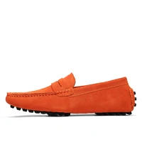Mocassins en cuir véritable pour hommes, chaussures de conduite décontractées à enfiler, gamme de tailles 38 à 50, chaussures plates confortables 2