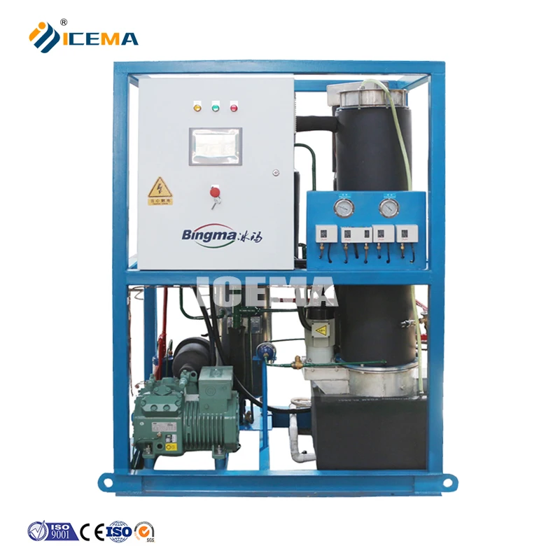 Europe Standard Large Output Tube Ice Machine Maker Industrial Price 1T 5T 10T