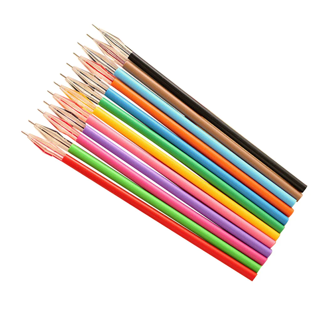 

50Pcs Colorful Pen Refills Smooth Ink Refills for Gel Pens 0.38mm Practical Portable Creative Stationery