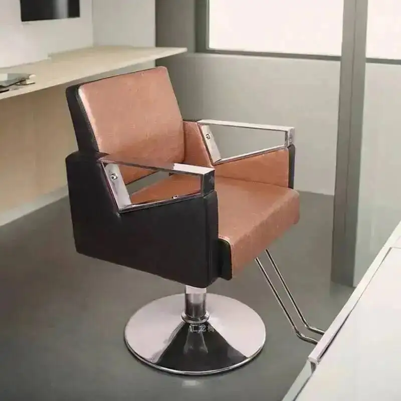 Luxury Simple Chairs Barber Comfort Barbershop Modern Perm Shave Barber Chairs Ergonomic Swivel Commercial Furniture Chaise FYBC