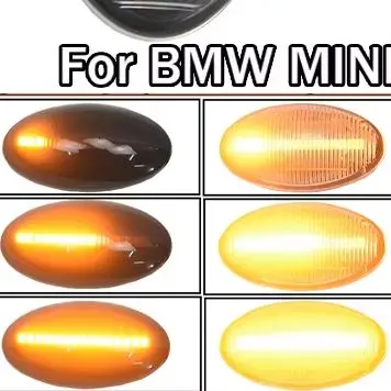 Side Repeater Lamp For BMW MINI Cooper R50 R52 R53 2002 2003 2004 2005 2006 2007 2008 Dynamic LED Turn Signal Side Marker Light