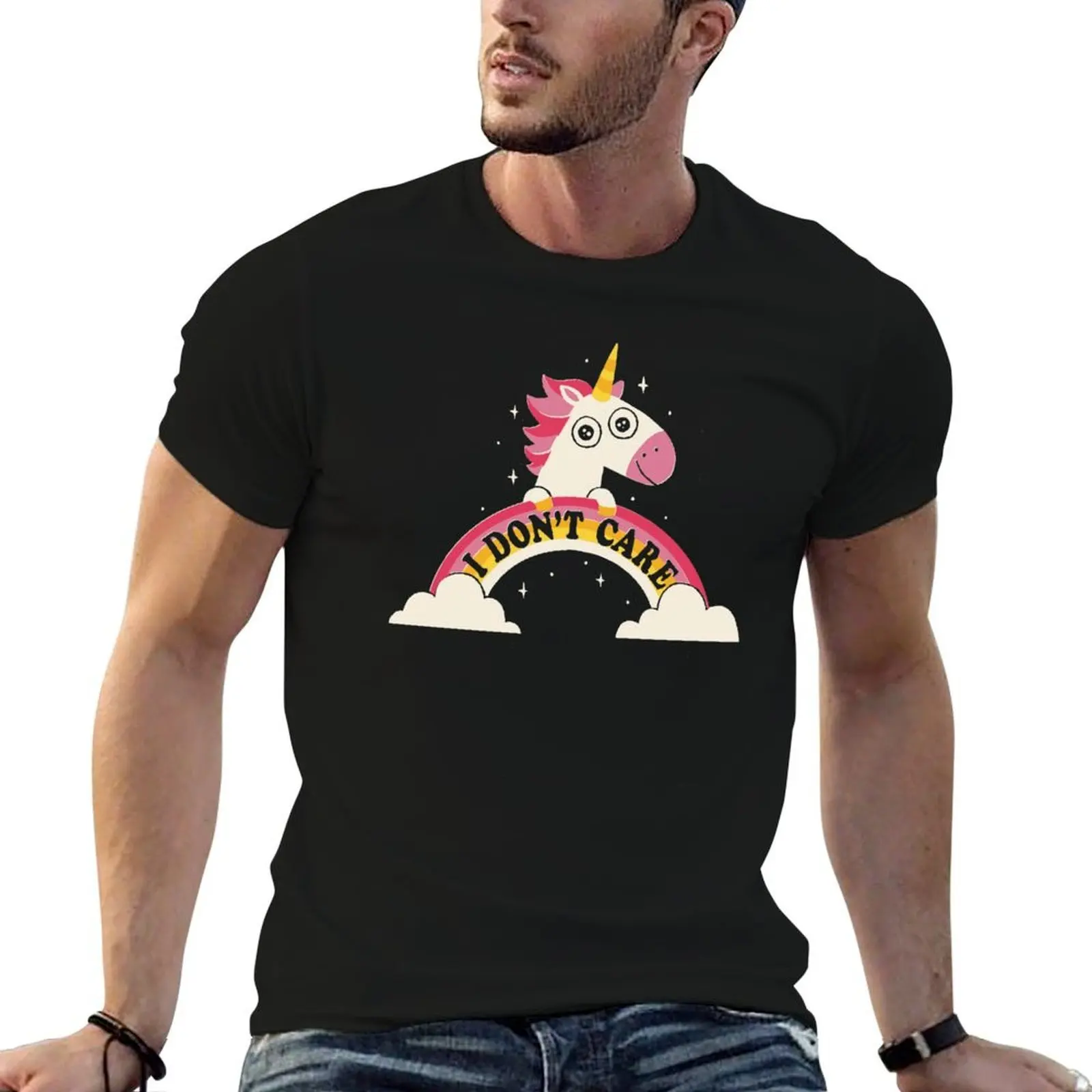 

Unicorn Don't Care T-Shirt cotton t shirt pack funny t shirts man funny t shirts cotton T-Shirt