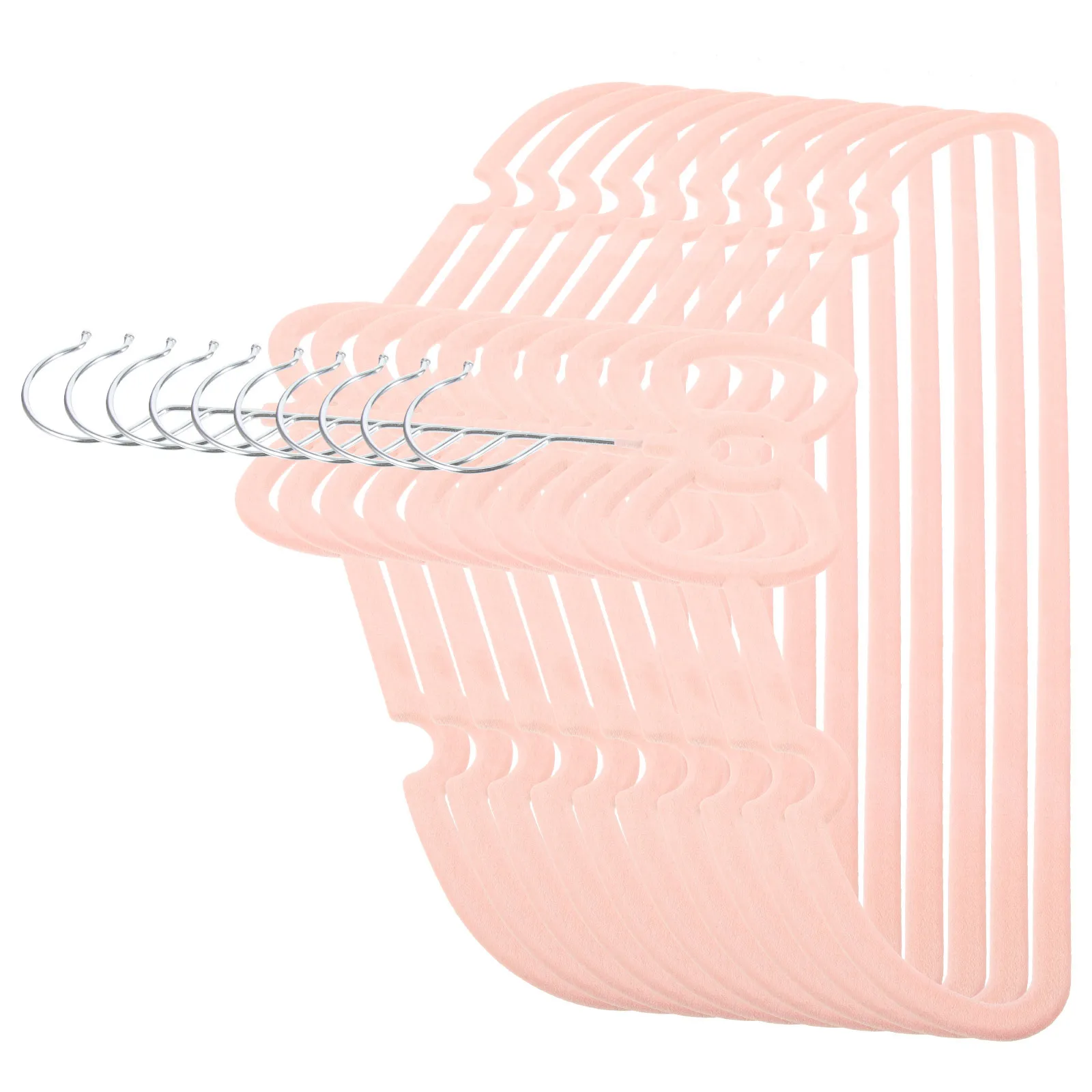 

10 pcs Hangers Bow Design Non-Slip Clothing Hangers For Coat Jacket Dress Shirt Pants Closet Storage Organizers