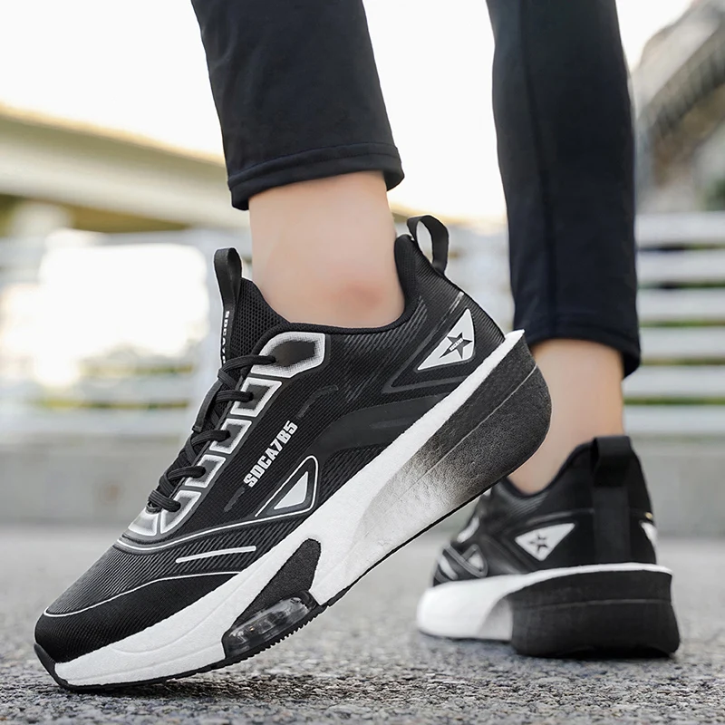 

Men's Casual Sports Shoes, Ultra-Light Casual Sneakers, Men's Thick-Soled Shock-Absorbing Student Running Shoes