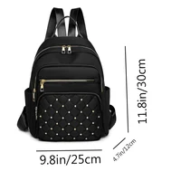 Daily Wear Soft Fabric Women Backpack Side Pocket Design, Simple Multi-color Rucksack for Casual Street Matching 2