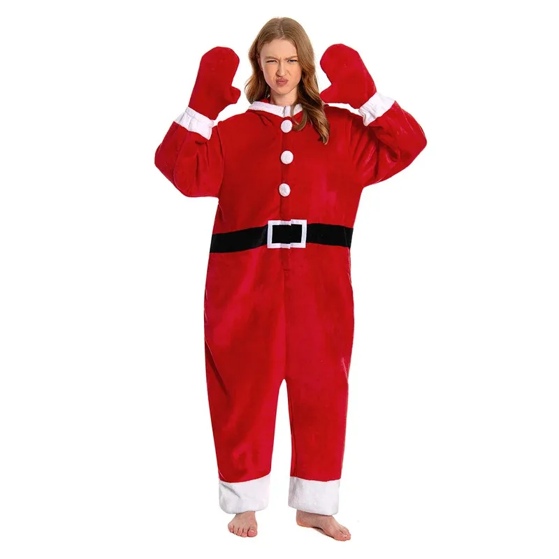 Animal Series Jumpsuit Christmas Pajamas Cosplay Fantasia Costume Disguise For Women Adult Halloween Carnival Party Suit