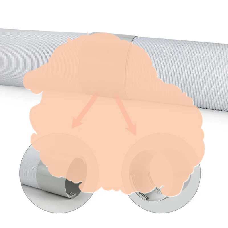 Stretchable AC Exhaust Vent Hose Universal Flexible Portable Replacement Pipe for Camping Mobile Air Conditioner Use