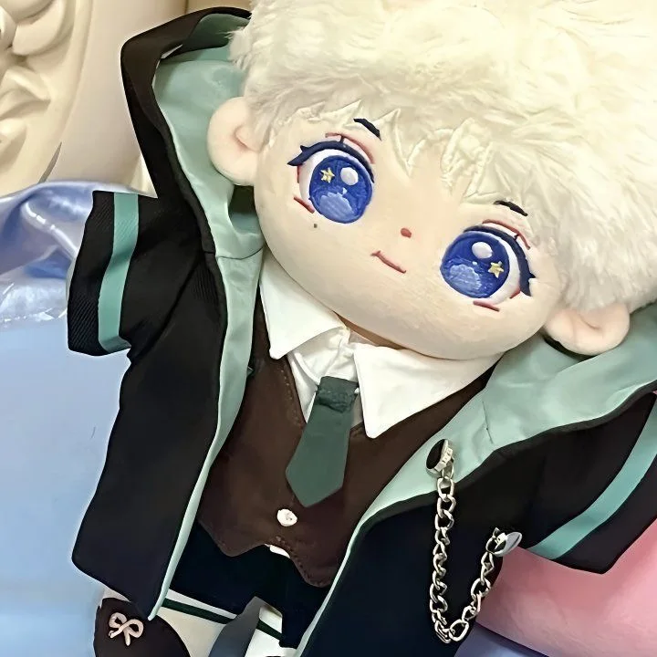 

Оригинальная аниме-семейная хлопковая кукла для косплея с левым крылом, 20 см, супер милая и очаровательная плюшевая кукла в виде фасоли