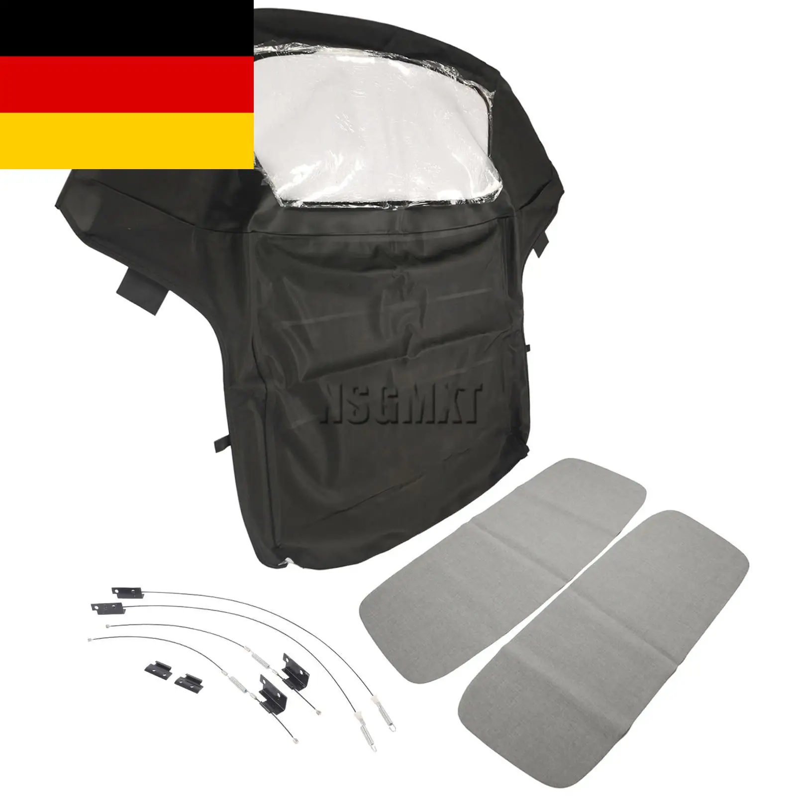 Image of AP03 Für BMW Z3 E36 96-02 54318411121 Schwarzes Cabrio-Softtop mit Kunststofffenster