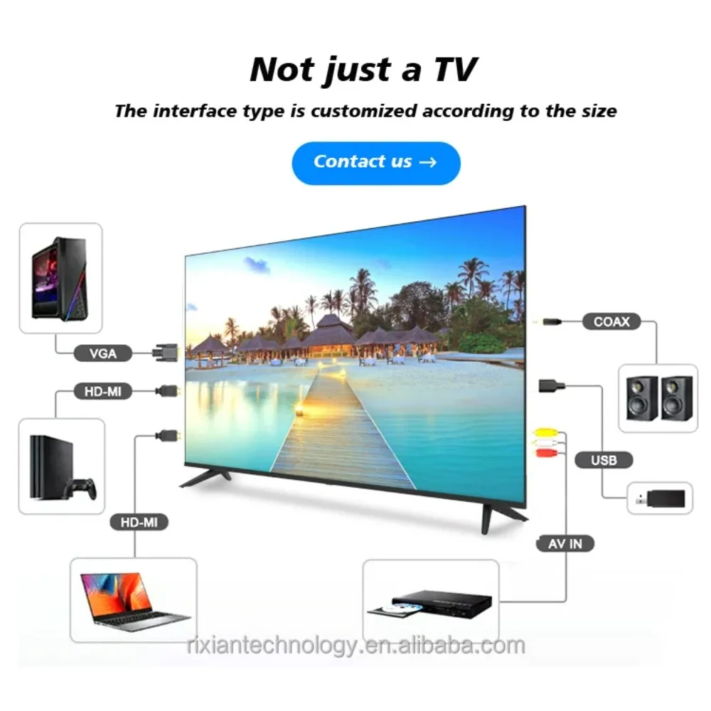 32 Inch Android Smart TV WiFi Support Global Streaming HD LED Display Netflix YouTube Prime Video Home Entertainment