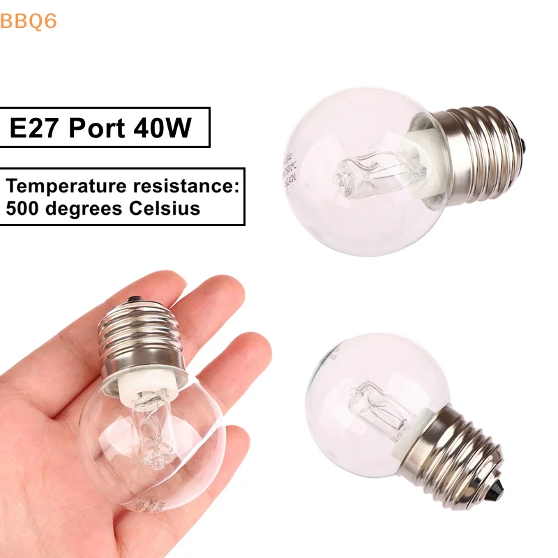 1PCS E27 40W 220v High Temperature Resistant 500 Degree Oven Lamp Light Microwave Oven Bulbs