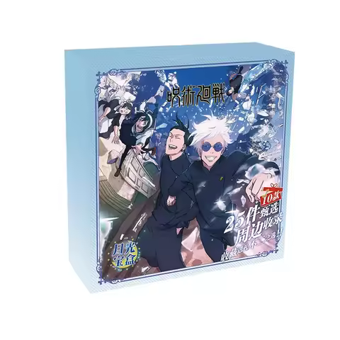 Anime Jujutsu Kaisen Moonlight Treasure Box Itadori Yuji Fushiguro Card Stamp Badge Gift