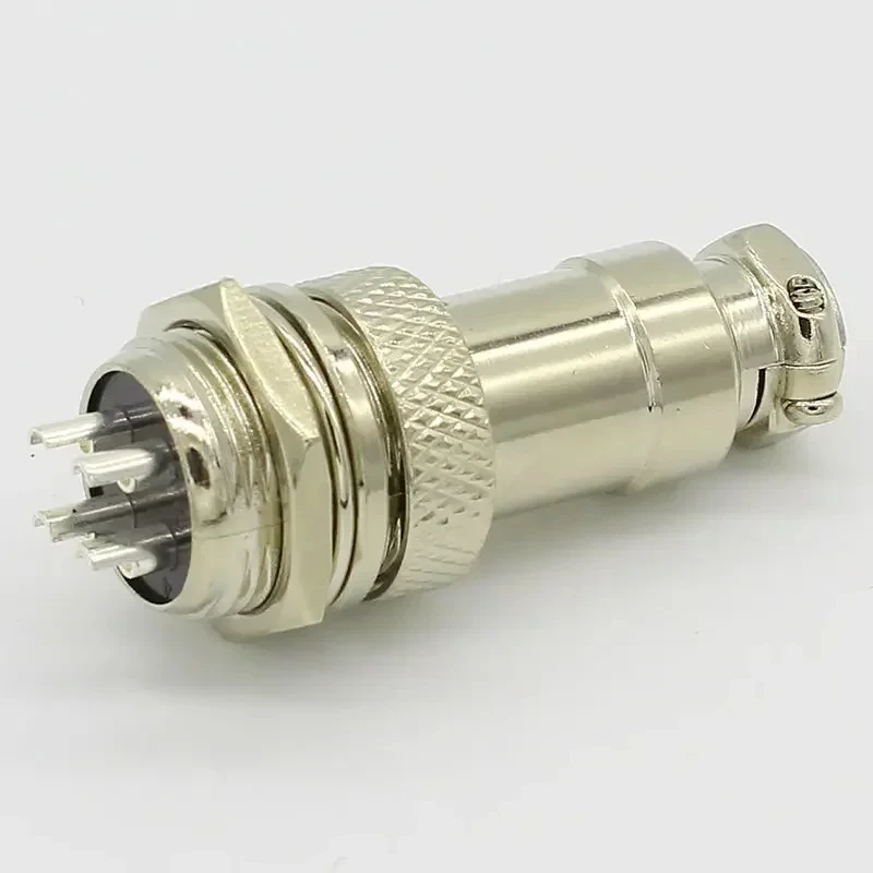 1set GX16-4 4 Pin Male & Female Diameter 16mm Wire Panel Connector L72 GX16 Circular Connector Aviation Socket Plug