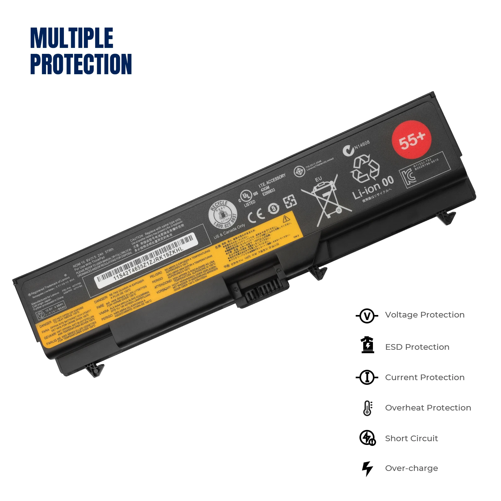 YOOFAN new 42T4790 laptop battery for Lenovo 42T4763 42T4764 42T4794 42T4791 42T4793 42T4795 42T4796 42T4797 42T4798 42T4803 bat