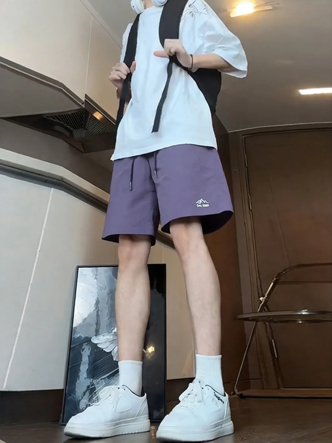 

American Sle Qui Dry Sports orts Men Summer Thin Ice Silk Running Baskeall Pants Outdoor Casual Outdoor Five orts