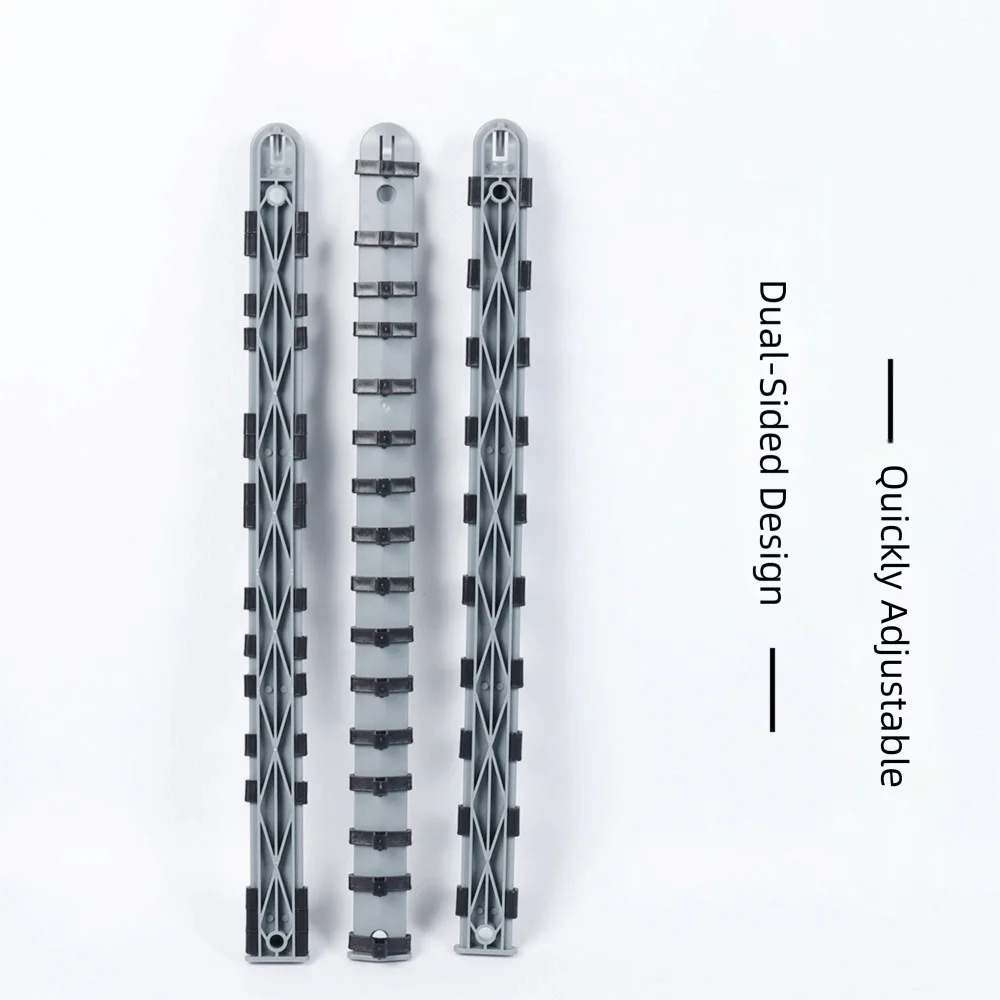 

350mm Length Socket Storage Rack 1/4in Size 3/8in Size Socket Organizer Tray Plastic Material 1/2in Size Socket Rail
