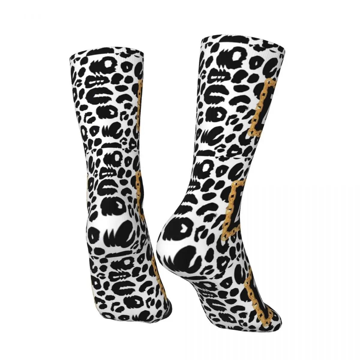 Z-Zumbaed Leopards Socks Autumn Abstract Art Stockings Korean Men\'s Quality Socks Pattern Outdoor Sports Non-Slip Socks