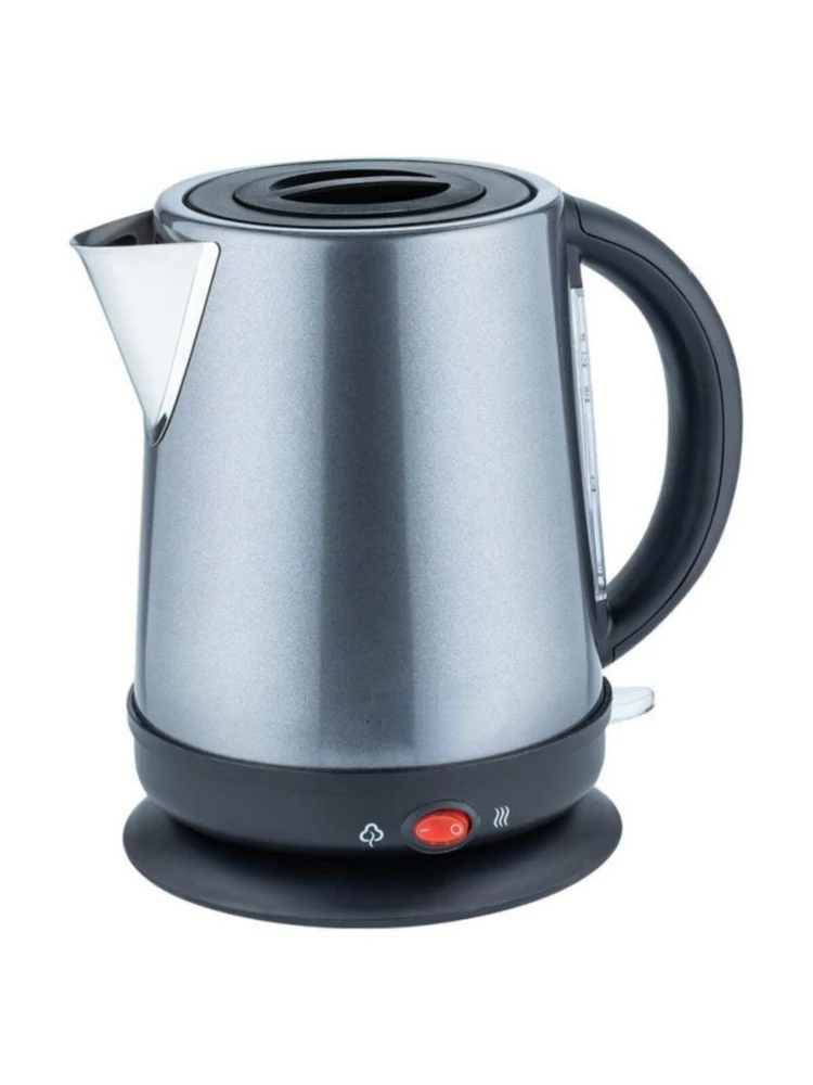 Turkish Teapots Tea Machine Water Heater Hot Electric TeapotCoffee Maker Stainless Steel 2200W Grey 1,7 Litres