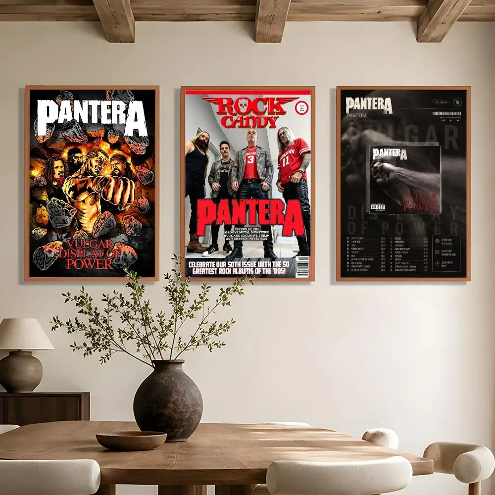 Pantera Heavy Groove Metal Band Poster Wall Art Poster HD Waterproof PP Print Bedroom Living Room Office Decor Gift