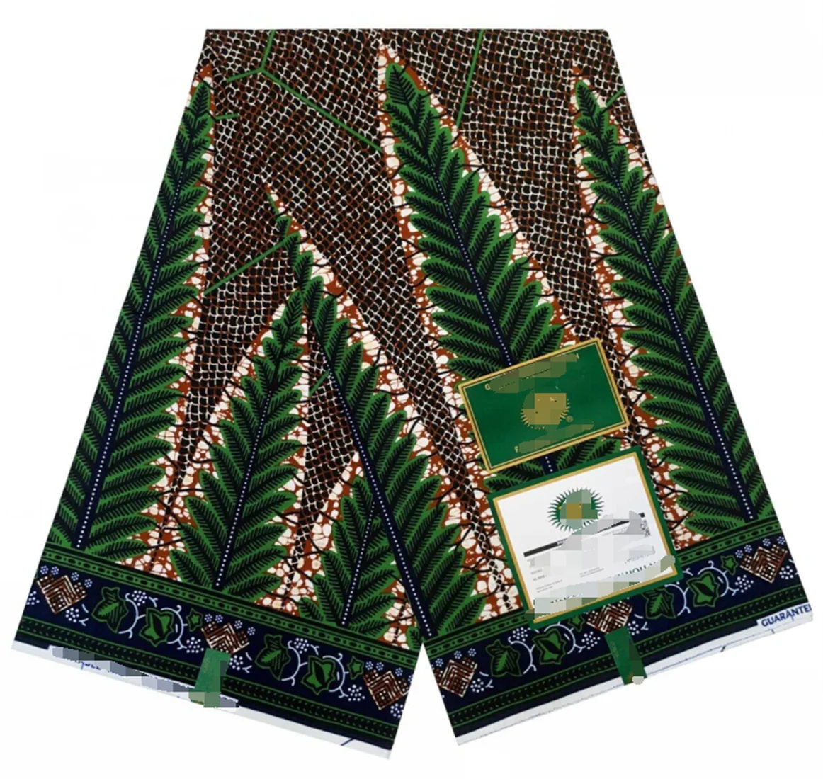 

Настоящий воск Анкара с блоковыми принтами, ткань в стиле батик, африканская восковая ткань, нигерийская голландская ткань Hollandais Pagne, 100% хлопок для шитья