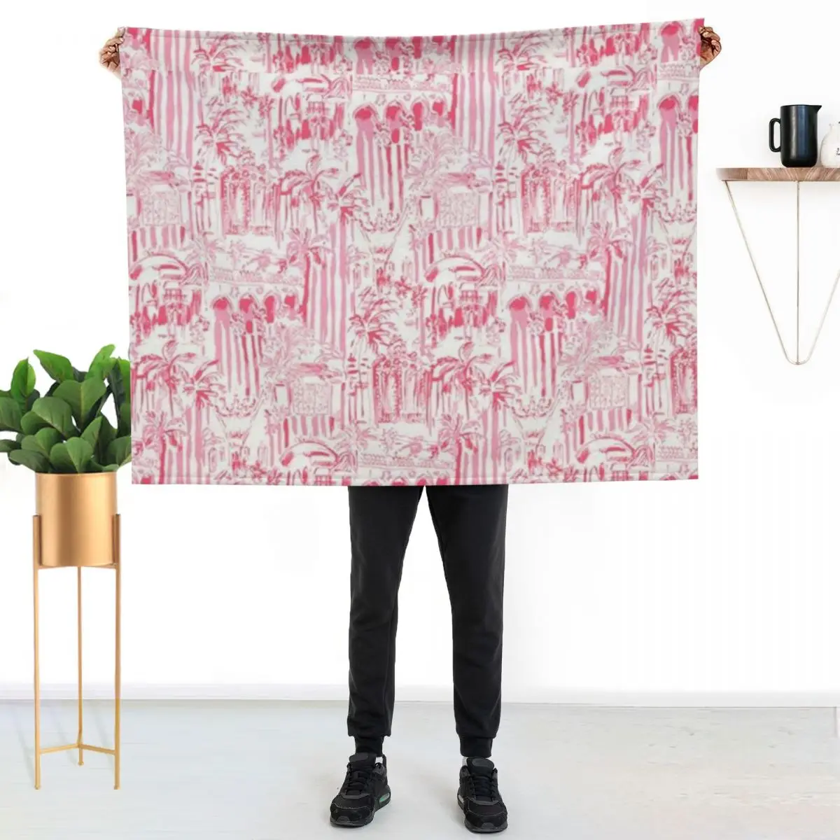 Preppy Pink Blanket Throw Blanket wednesday Vintage Stuffeds Soft Plush Plaid Sofa Weighted Blankets
